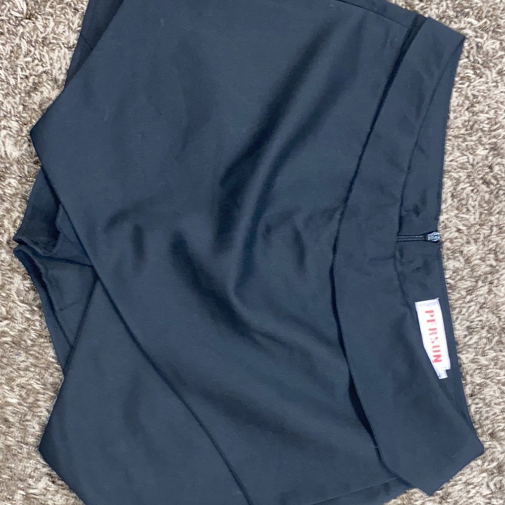 shorts with a skirt layover on the front